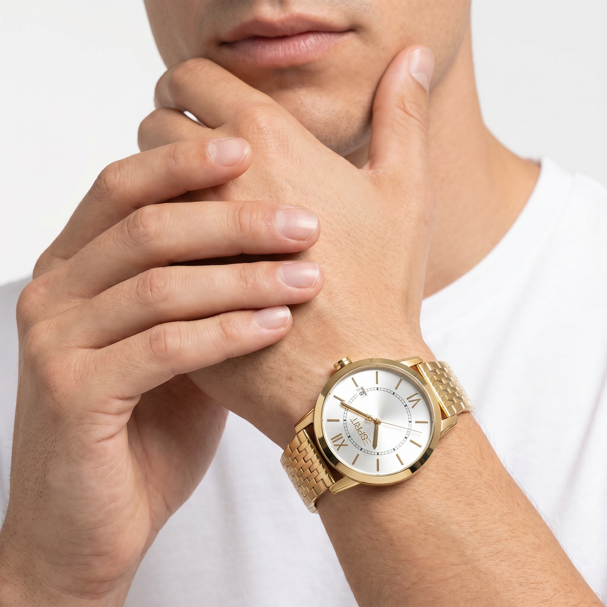 Men Benjamin Golden Watch