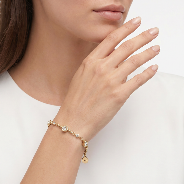 Women Rivet Logo Bracelet