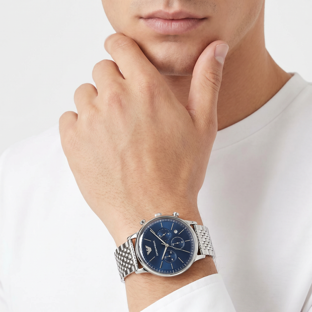 Men Silver Watch