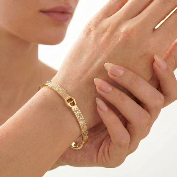Women Herma Two Tone Bangle