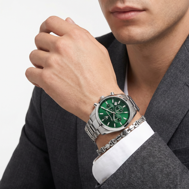 Men Attrazione Green Watch Set