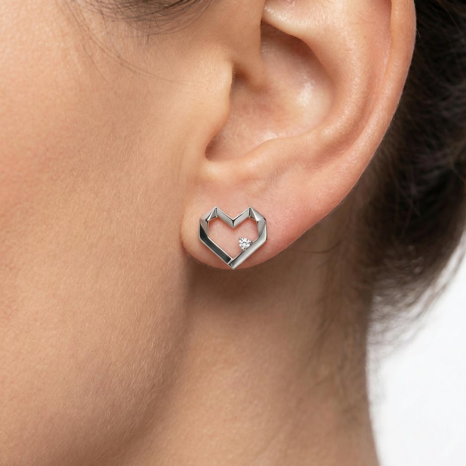 Women White Earring