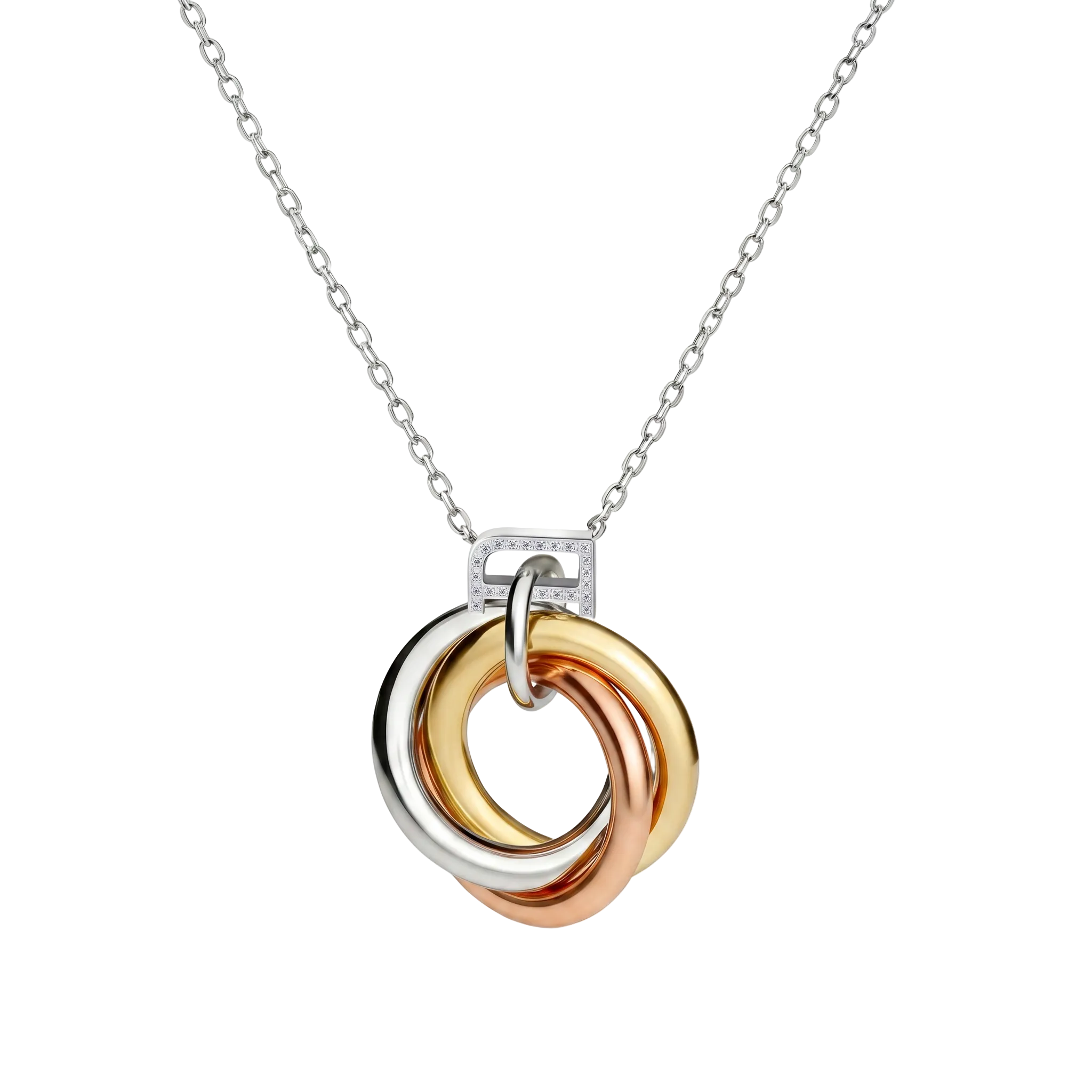 Women Bella Tri Tone Necklace