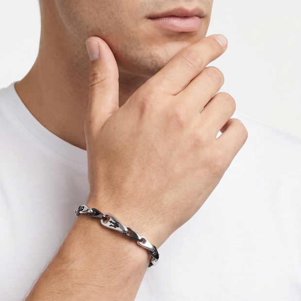 Men Iconic Silver Bracelet