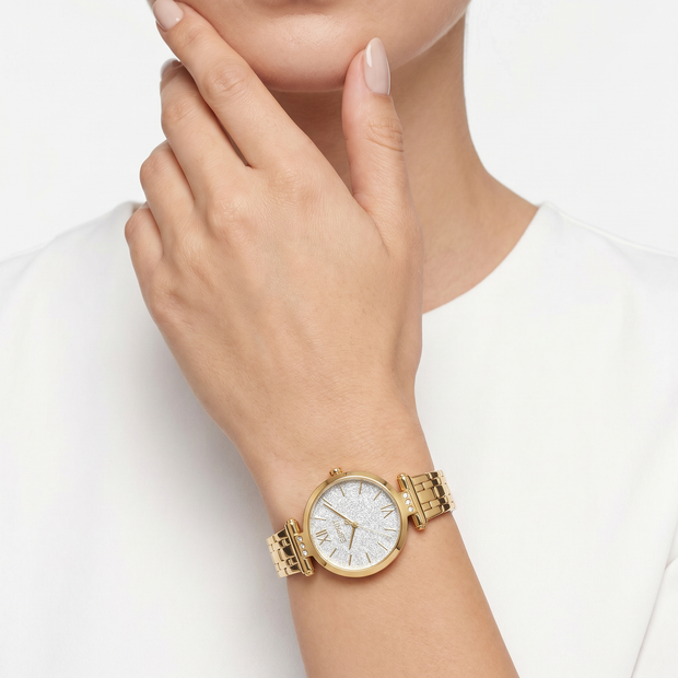 Women Skye Glitter Golden Watch