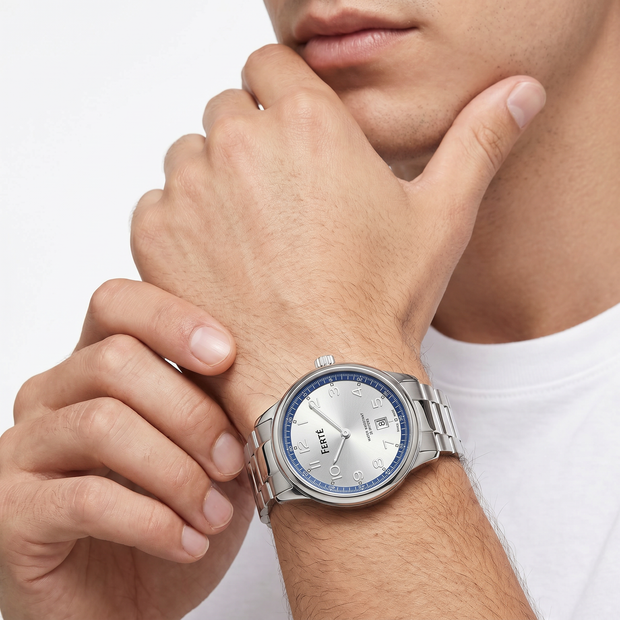 Men Silver Watch