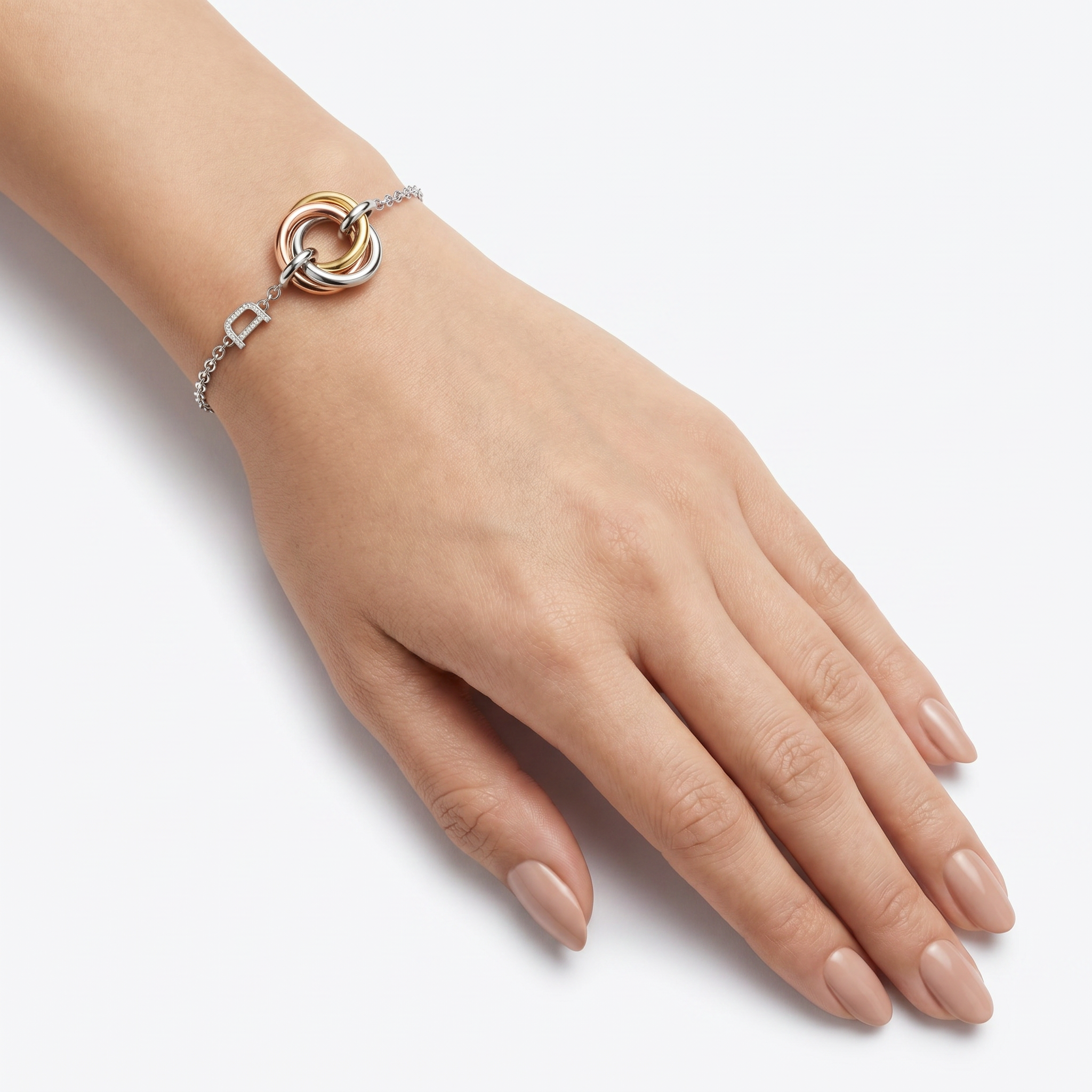 Women Bella Tri Tone Bracelet