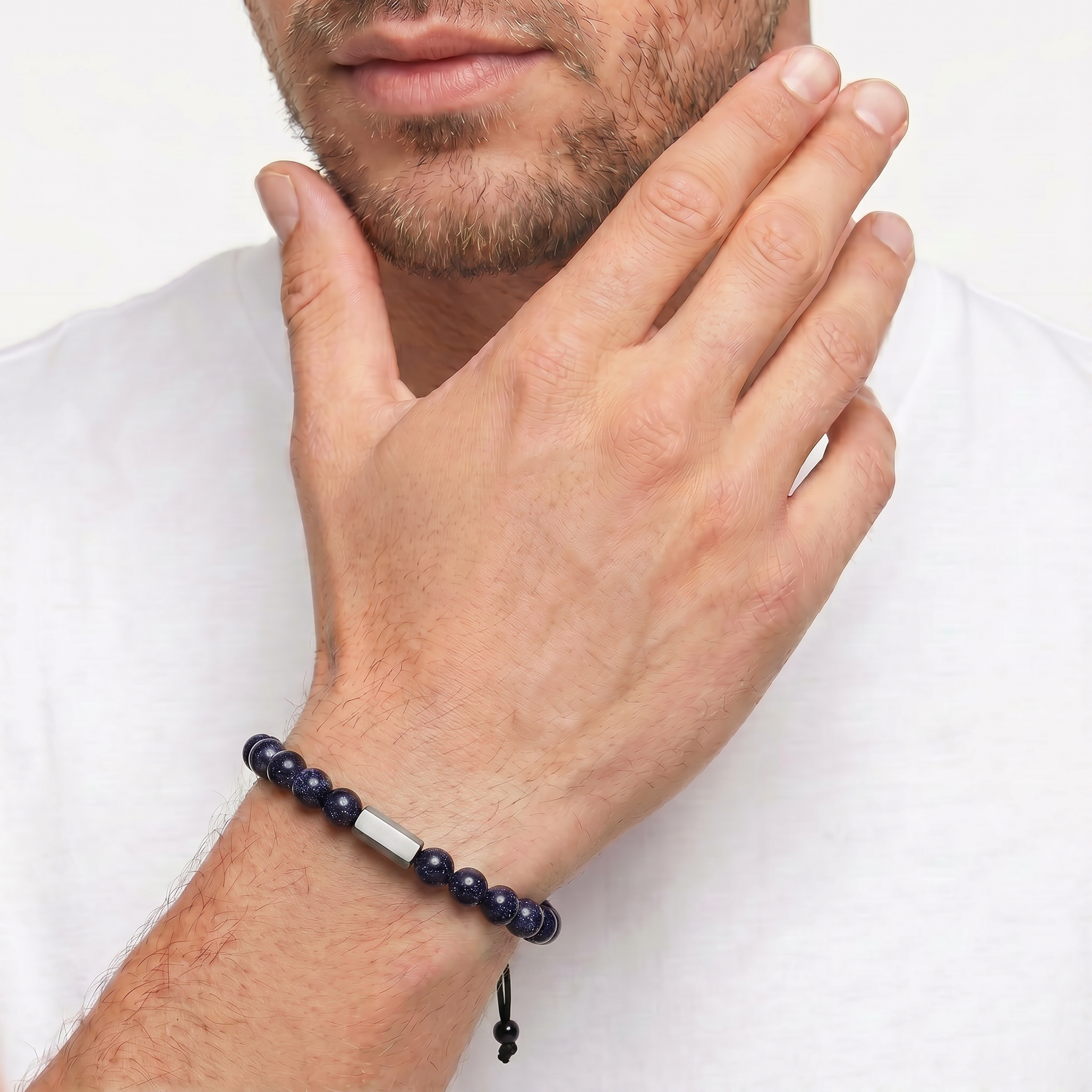 Men Galaxy Beads Bracelet