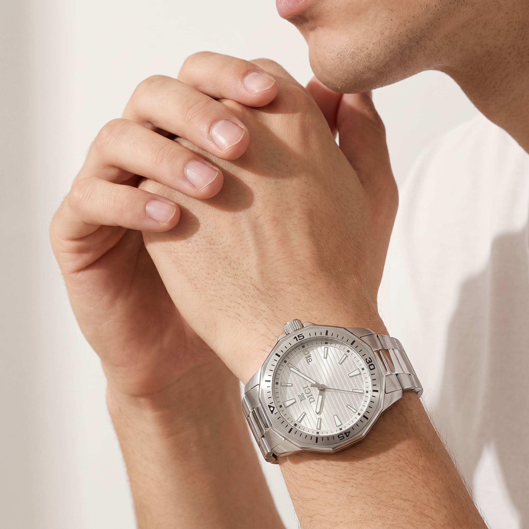 Men Umberto Silver Watch