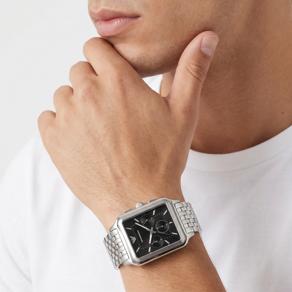 Men Silver Watch