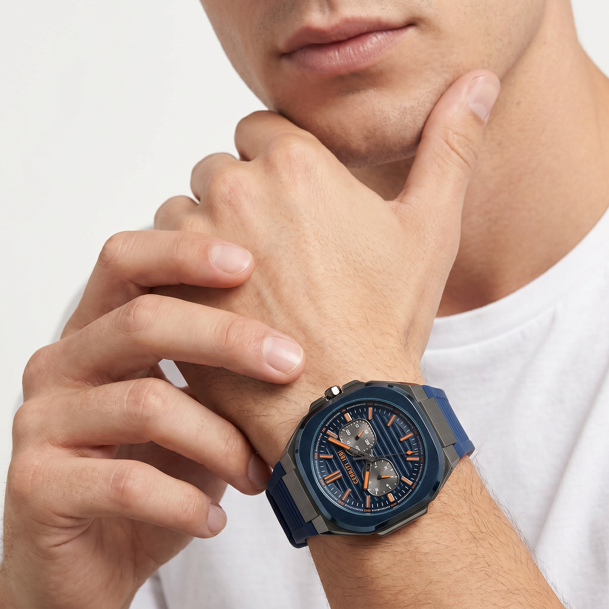 Men Leadri Blue Watch