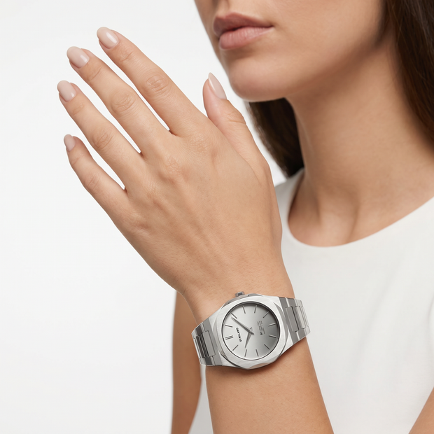 Women Ultra Thin Mirror Watch