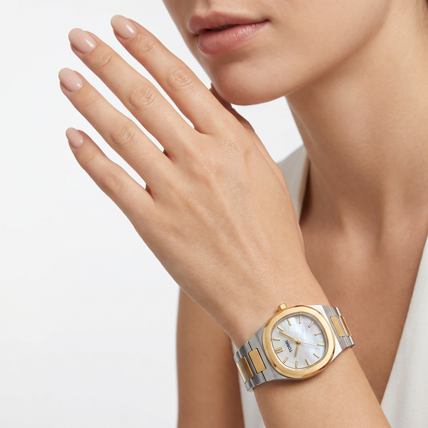 Women Teatro Two Tone  Watch