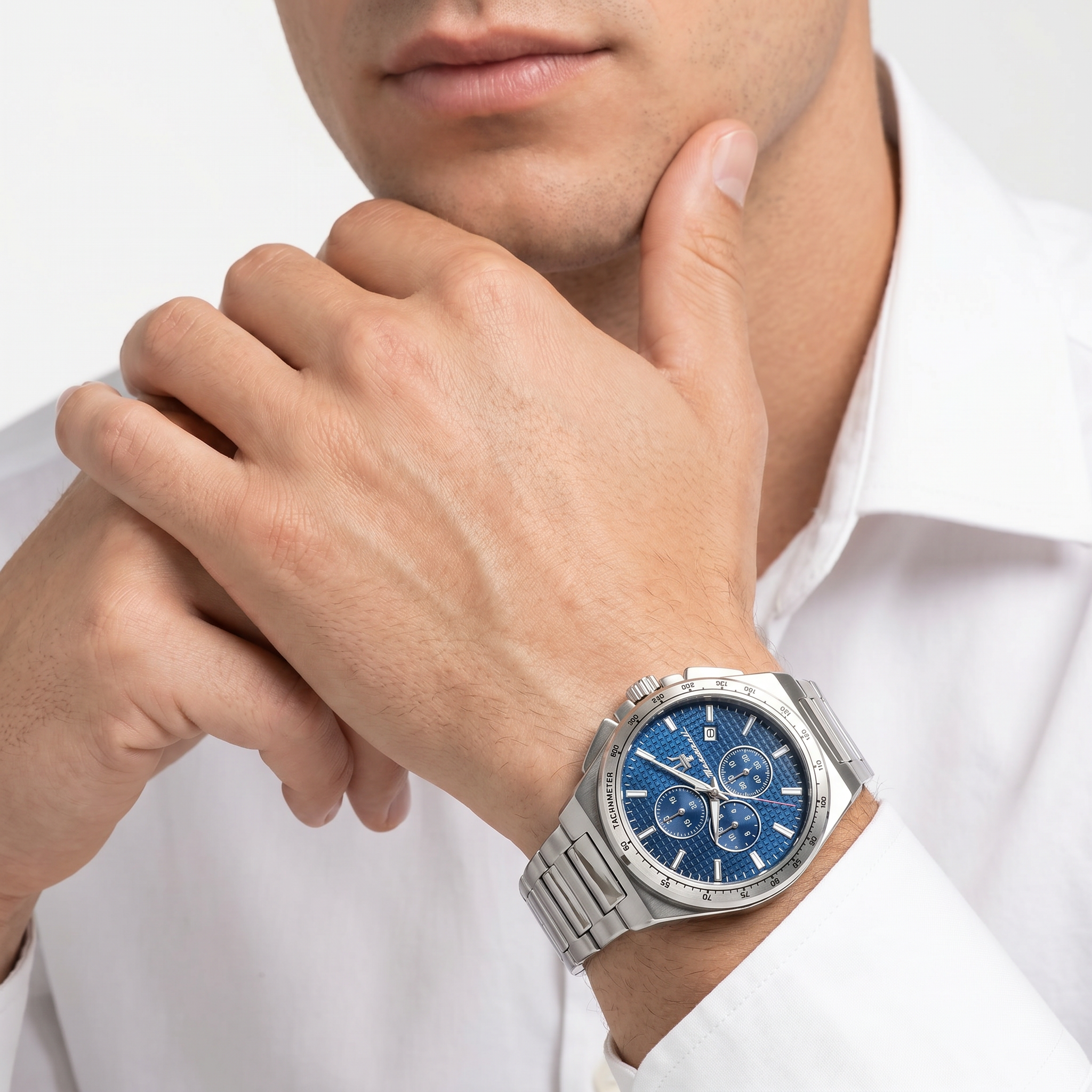 Men Velocita Slim Blue Watch