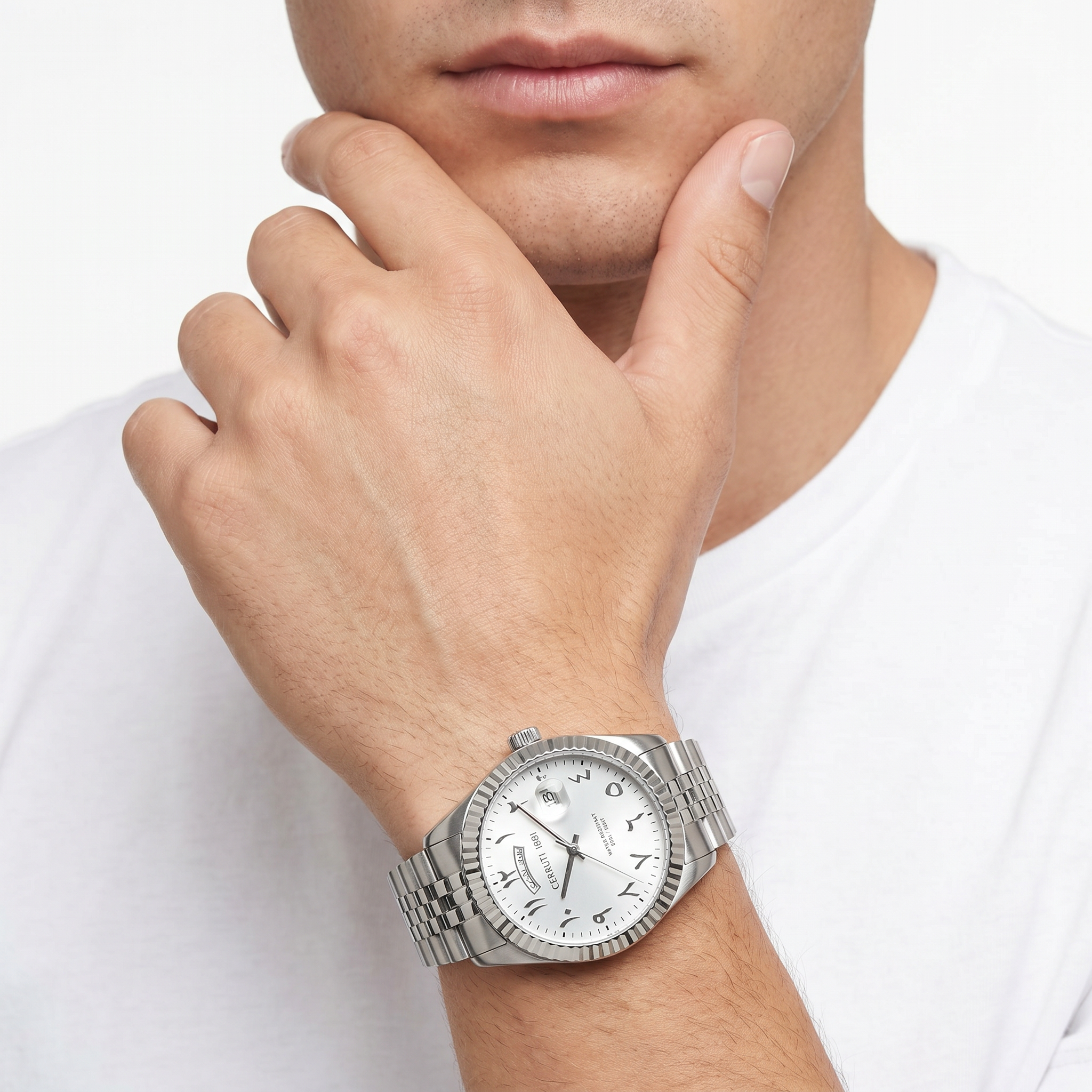Men Chienti Silver Watch