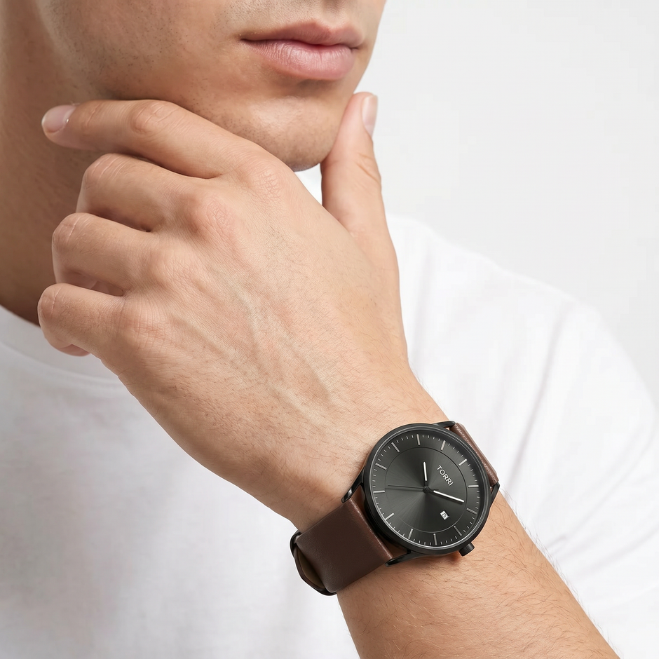 Men Brown Watch