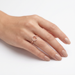 Women Sibilla Slim Round Rose Gold Ring
