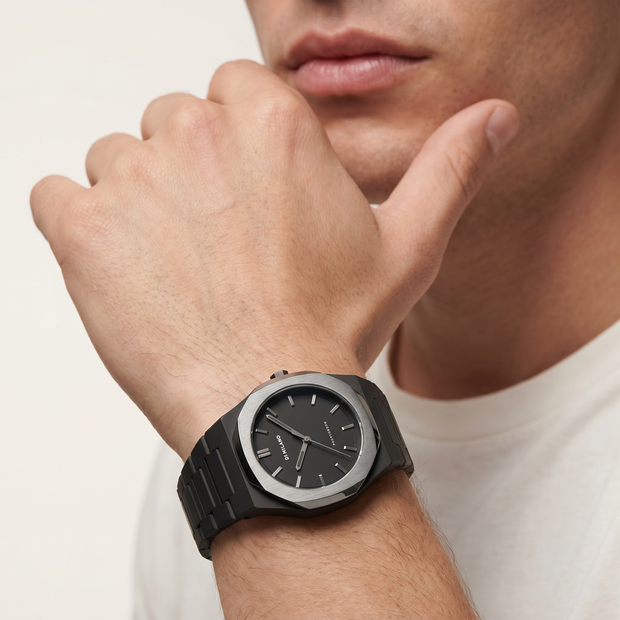 Men Polycarbon Black Watch