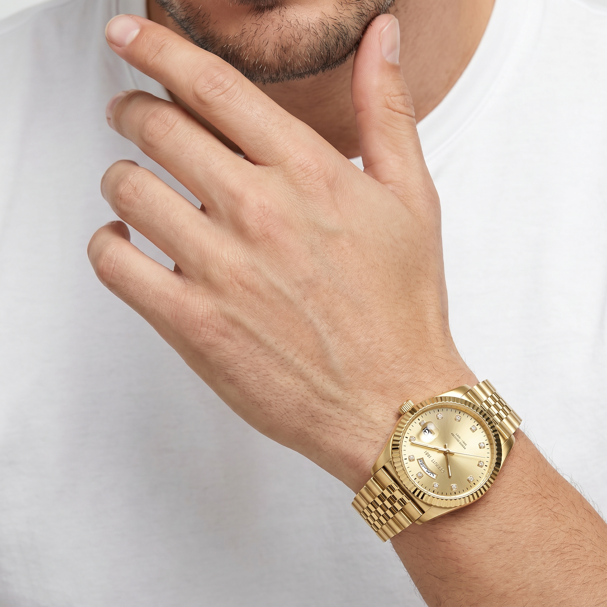 Men Chienti Golden Watch