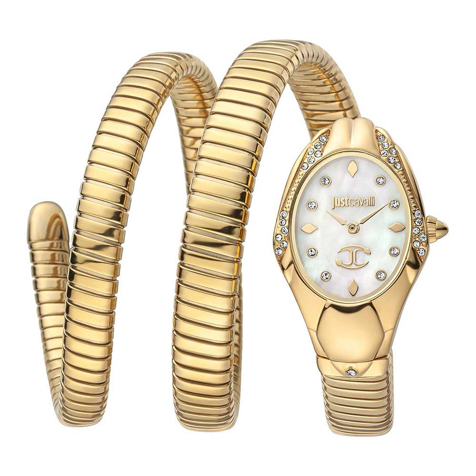 Women Serpente Nobile Golden Watch